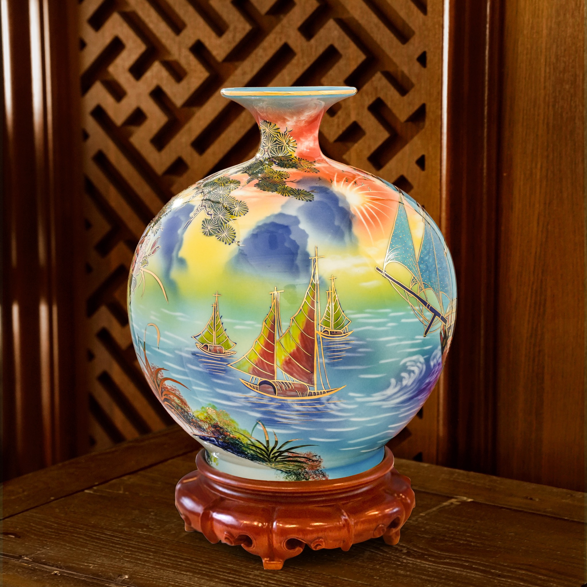 Giới thiệu sản phẩm Bình Hút Lộc Họa Kỹ 3D mới nhà Quang Hậu Ceramic 96 Binh hut loc hoa ky 3D Doc ban Quang Hau Ceramic 10