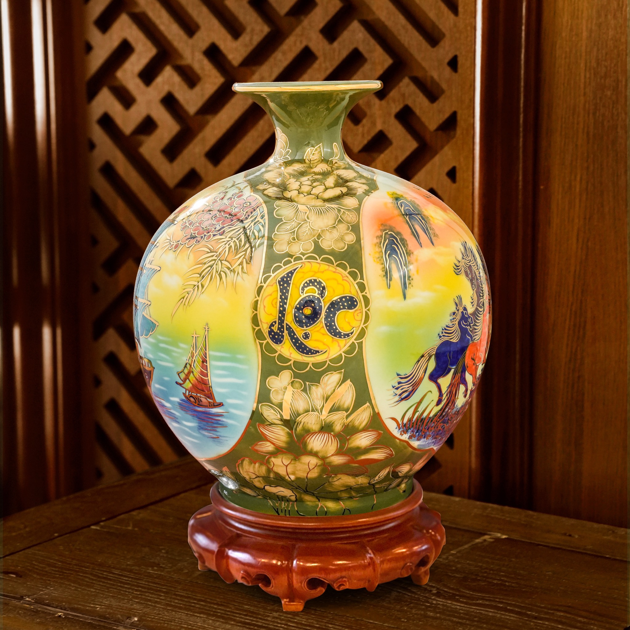 Giới thiệu sản phẩm Bình Hút Lộc Họa Kỹ 3D mới nhà Quang Hậu Ceramic 3 Binh hut loc hoa ky 3D Doc ban Quang Hau Ceramic 104