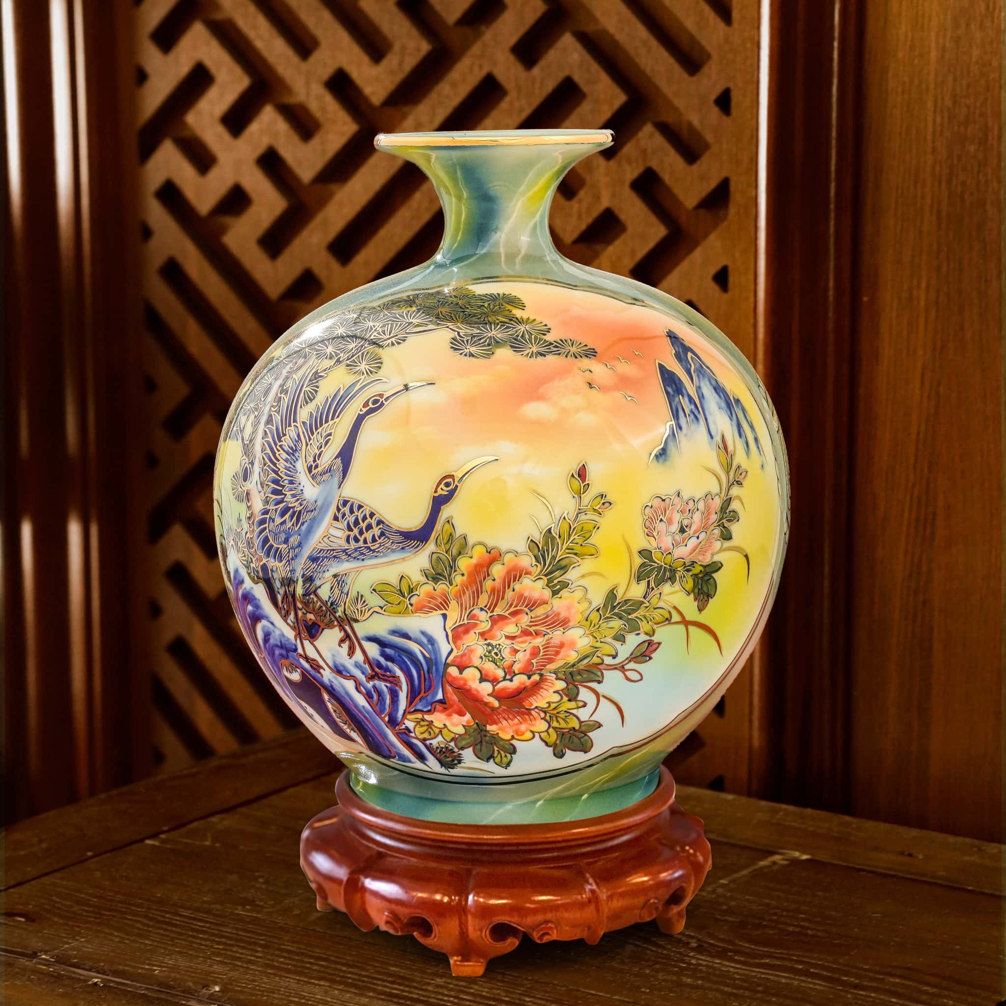 Giới thiệu sản phẩm Bình Hút Lộc Họa Kỹ 3D mới nhà Quang Hậu Ceramic 106 Binh hut loc hoa ky 3D Doc ban Quang Hau Ceramic 106