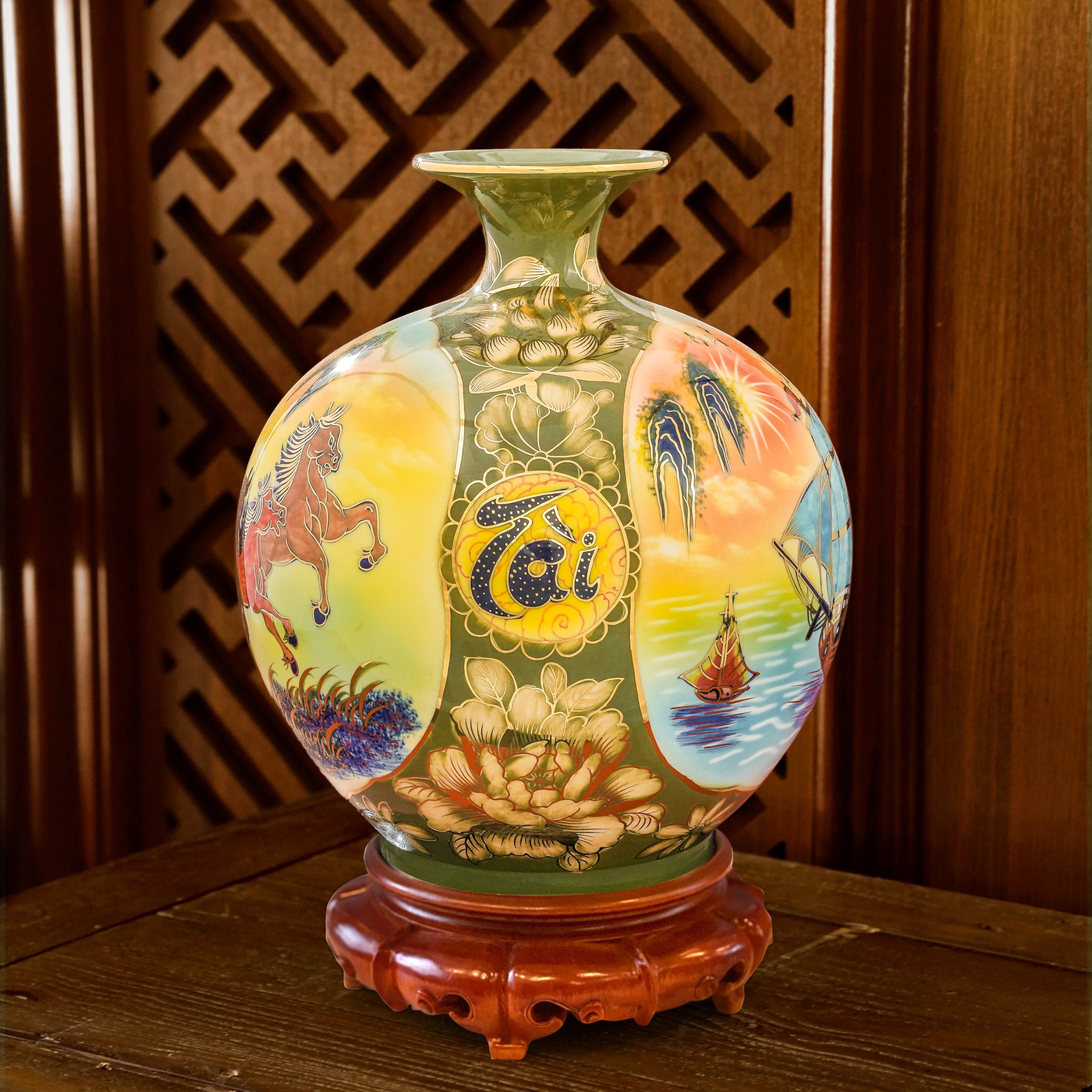 Giới thiệu sản phẩm Bình Hút Lộc Họa Kỹ 3D mới nhà Quang Hậu Ceramic 61 Binh hut loc hoa ky 3D Doc ban Quang Hau Ceramic 45
