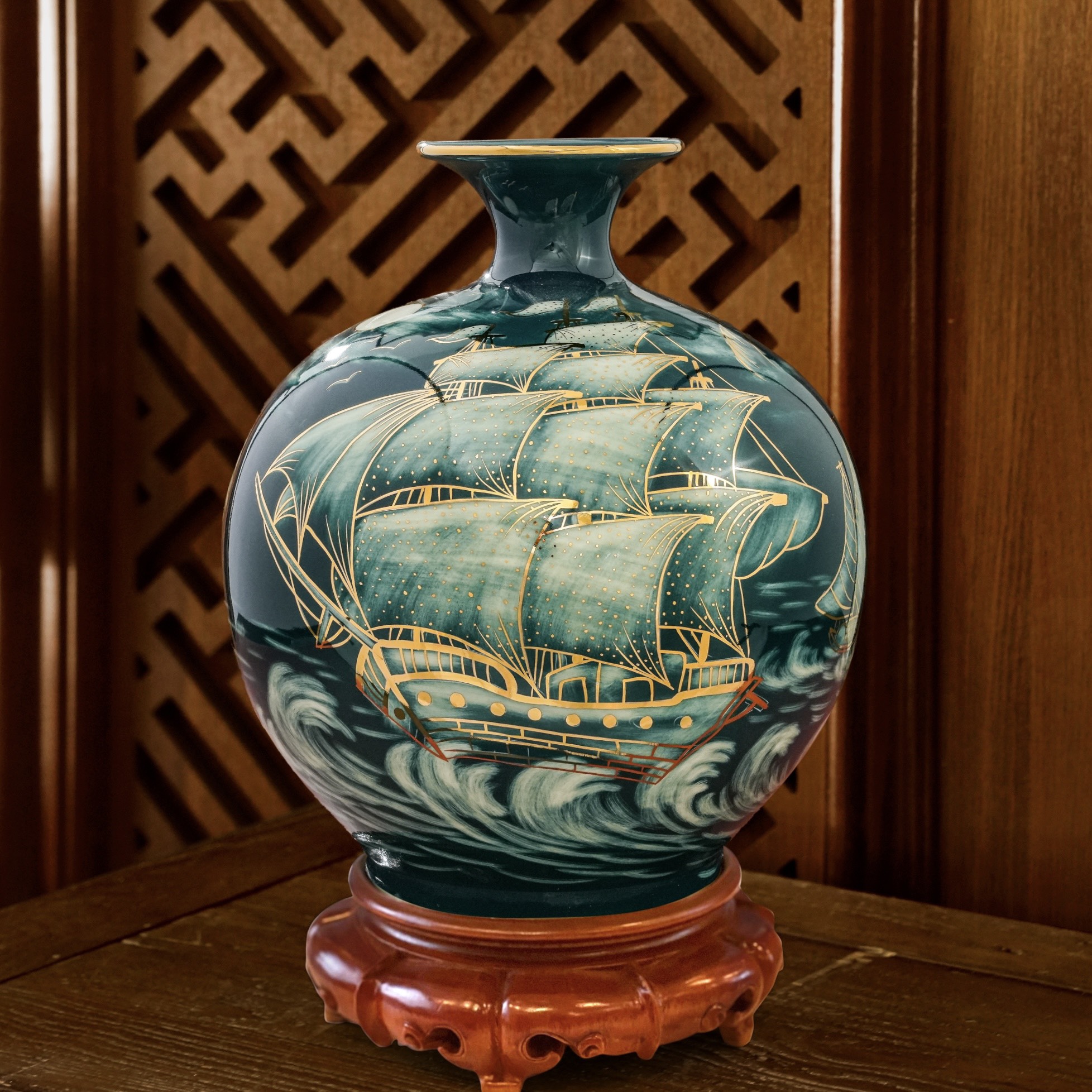 Giới thiệu sản phẩm Bình Hút Lộc Họa Kỹ 3D mới nhà Quang Hậu Ceramic 56 Binh hut loc hoa ky 3D Doc ban Quang Hau Ceramic 50