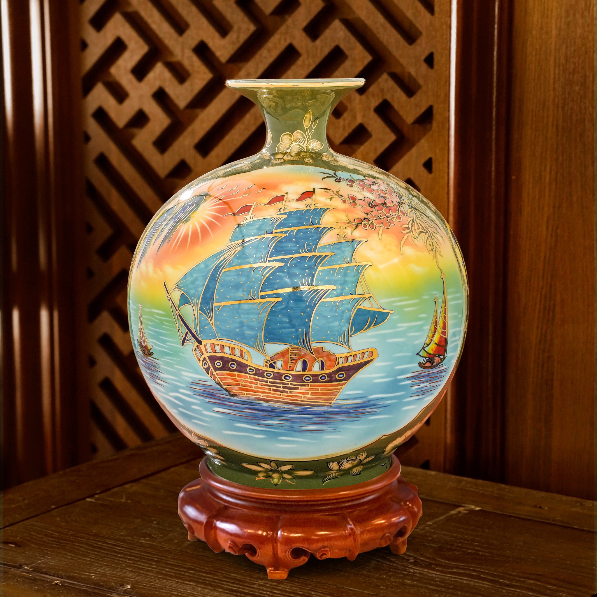Giới thiệu sản phẩm Bình Hút Lộc Họa Kỹ 3D mới nhà Quang Hậu Ceramic 51 Binh hut loc hoa ky 3D Doc ban Quang Hau Ceramic 55