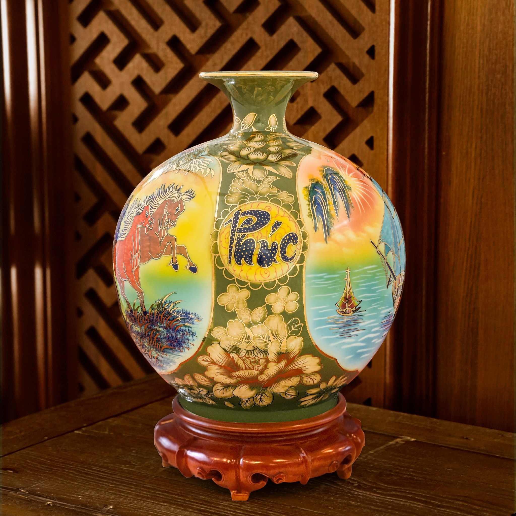 Giới thiệu sản phẩm Bình Hút Lộc Họa Kỹ 3D mới nhà Quang Hậu Ceramic 47 Binh hut loc hoa ky 3D Doc ban Quang Hau Ceramic 59