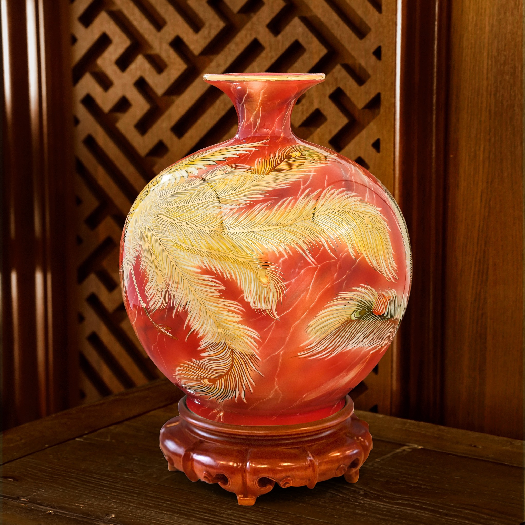 Giới thiệu sản phẩm Bình Hút Lộc Họa Kỹ 3D mới nhà Quang Hậu Ceramic 100 Binh hut loc hoa ky 3D Doc ban Quang Hau Ceramic 6