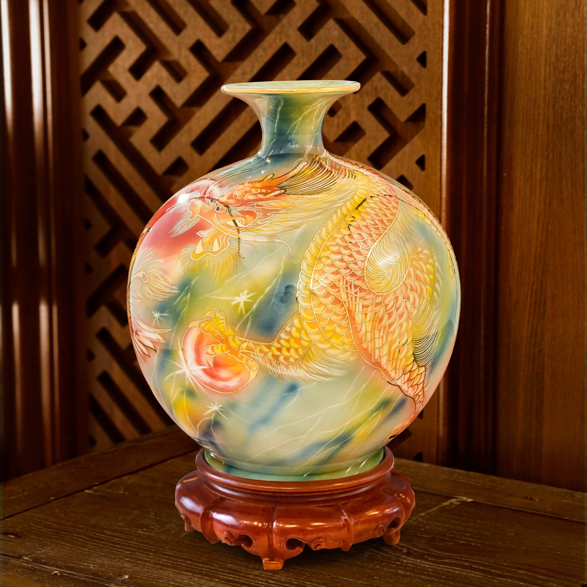 Giới thiệu sản phẩm Bình Hút Lộc Họa Kỹ 3D mới nhà Quang Hậu Ceramic 30 Binh hut loc hoa ky 3D Doc ban Quang Hau Ceramic 77