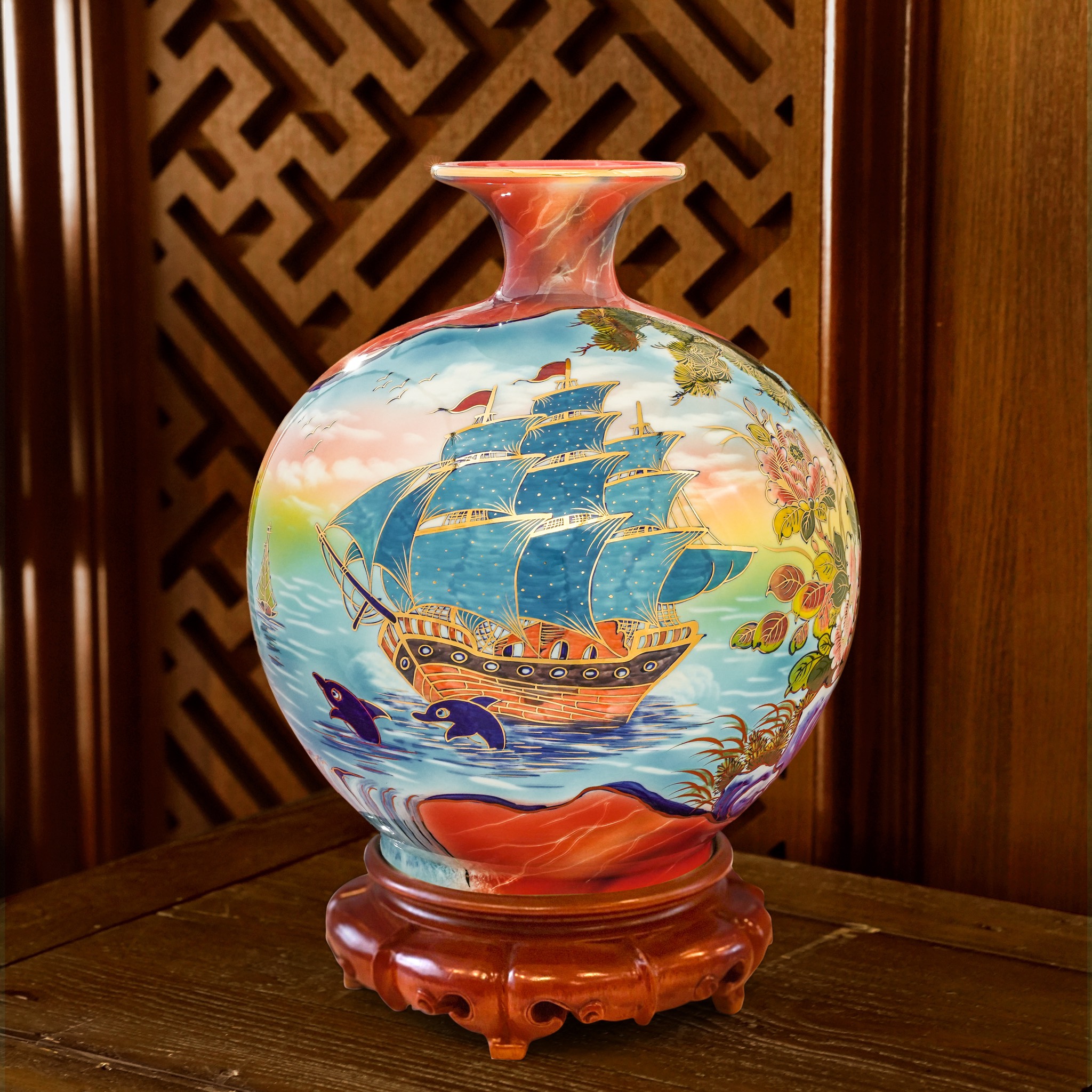 Giới thiệu sản phẩm Bình Hút Lộc Họa Kỹ 3D mới nhà Quang Hậu Ceramic 27 Binh hut loc hoa ky 3D Doc ban Quang Hau Ceramic 80