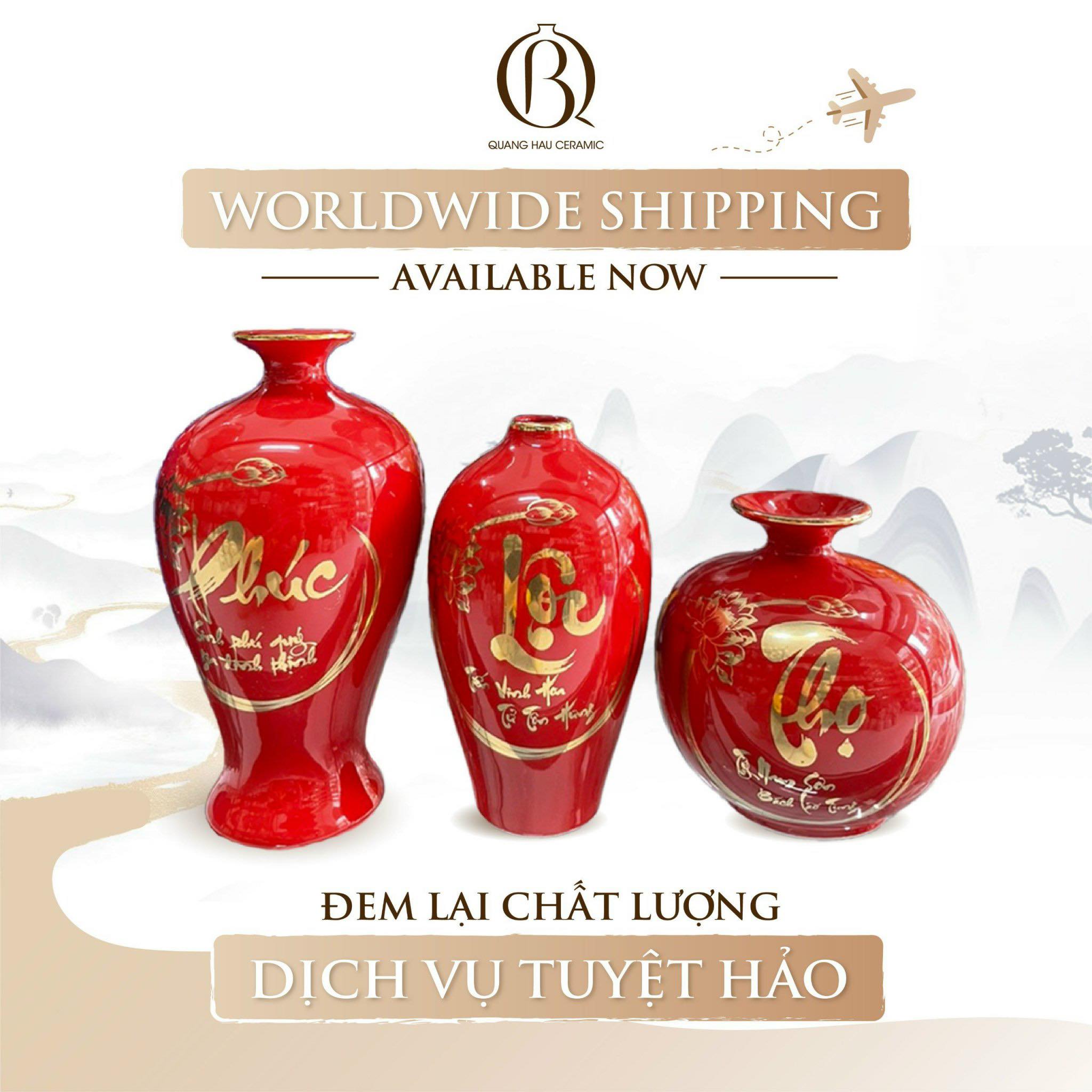 Quang Hậu Ceramic hiện đã có dịch vụ giao hàng toàn thế giới! 4 Quang Hau Ceramic Worldwide shipping available now