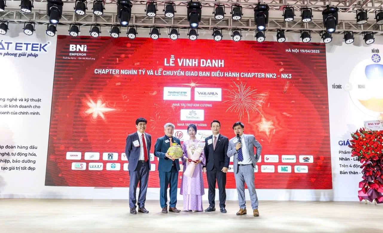 Bình hút lộc tại sự kiện BNI Chapter Emperor