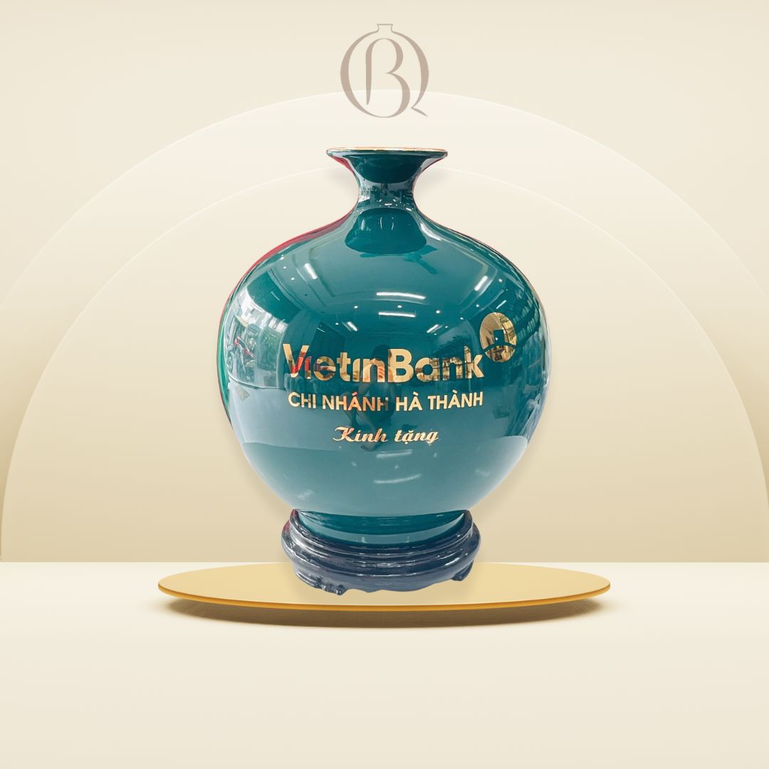 Bình hút lộc in logo Vietinbank chi nhánh Hà Thành – quà tặng doanh nghiệp cao cấp